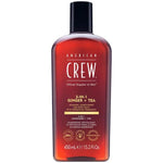 AMERICAN CREW 3IN1 GINGER+TEA plaukų šampūnas, kondicionierius ir kūno prausiklis, 450 ml