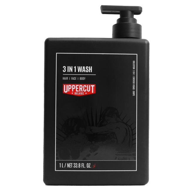 UPPERCUT DELUXE 3IN1 WASH plaukų, veido ir kūno prausiklis, 1 l