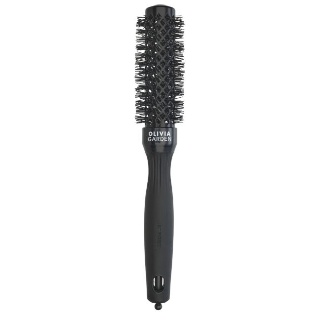 OLIVIA GARDEN BLOWOUT SHINE EXPERT BLACK 25 plaukų šepetys