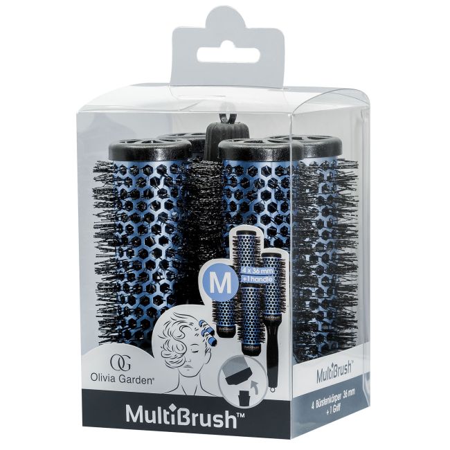 OLIVIA GARDEN MULTIBRUSH šepečių rinkinys (4x36 mm + rankena)