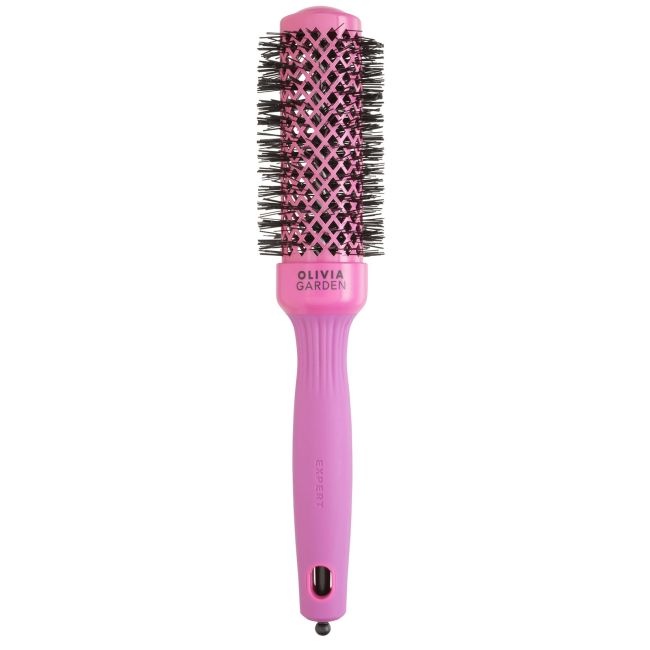 OLIVIA GARDEN BLOWOUT SHINE EXPERT PINK 35 plaukų šepetys