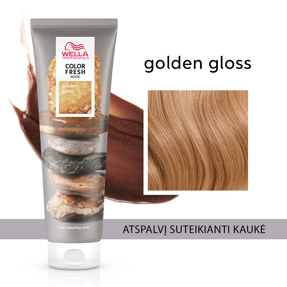 COLOR FRESH Mask Golden Gloss - Atspalvį suteikianti kaukė  150ml