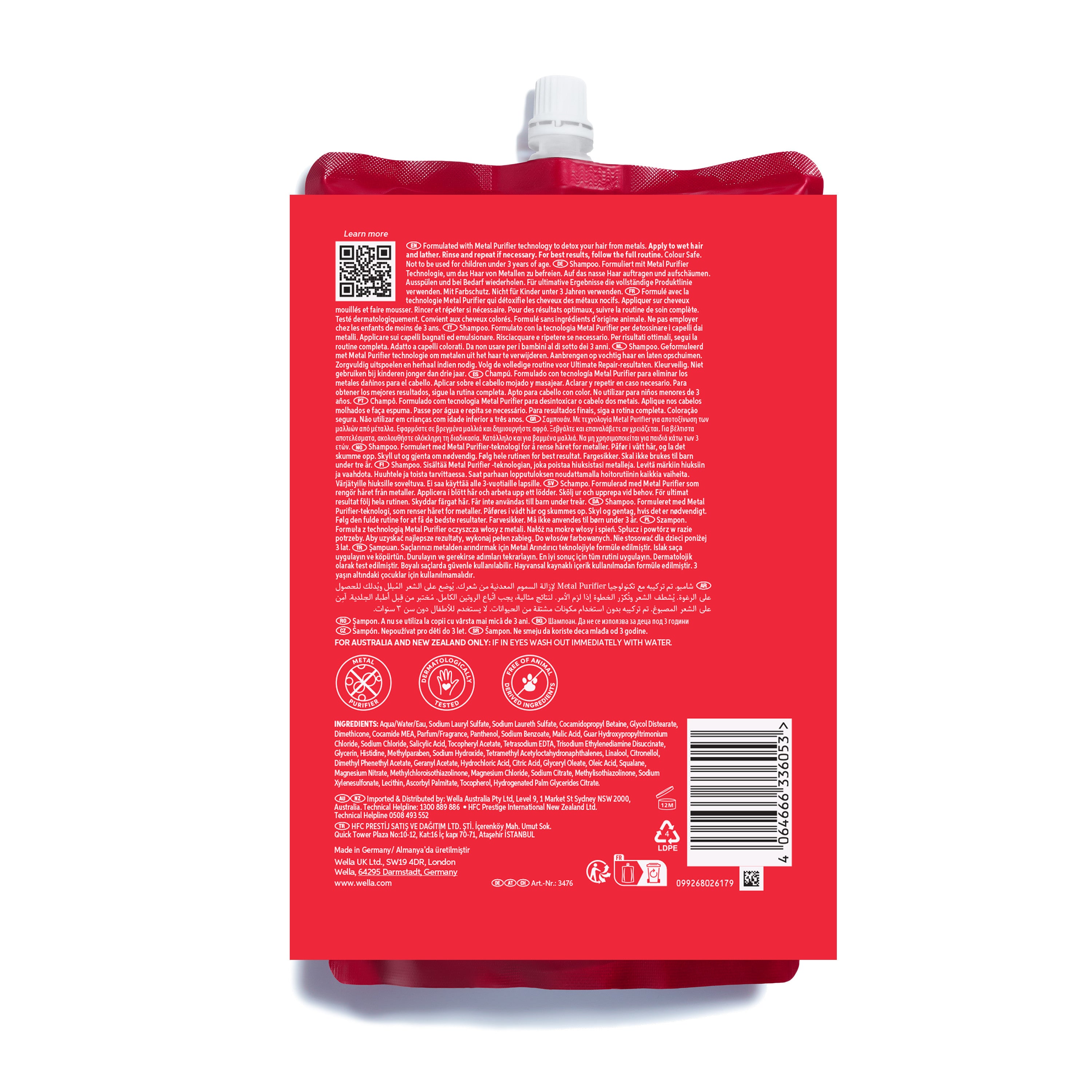ULTIMATE REPAIR Shampoo Papildymas 1000ml - Intensyvaus poveikio šampūnas pažeistiems plaukams