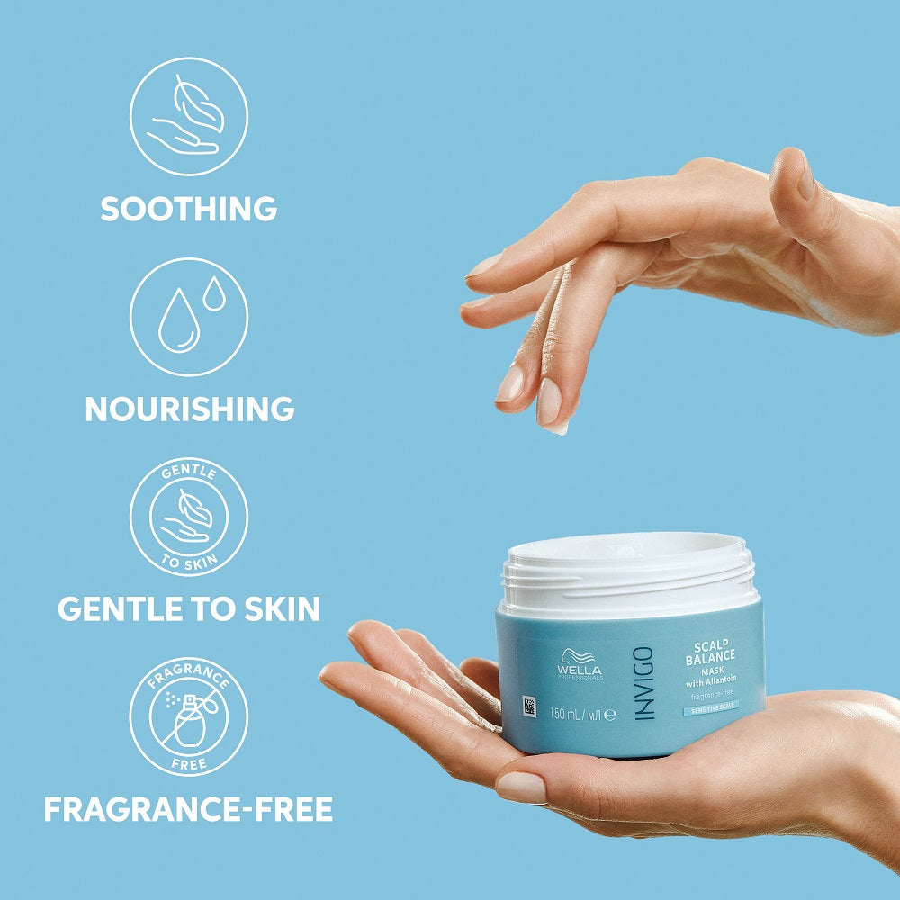 SCALP BALANCE Soothing & Fragrance-Free mask - Raminanti kaukė jautriai galvos odai, 150 ml