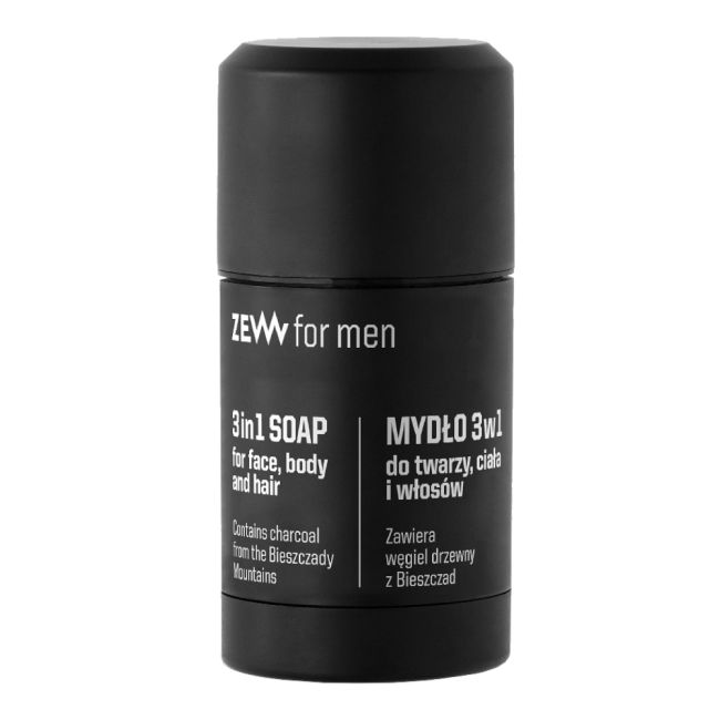 ZEW FOR MEN 3 IN 1 veido, kūno ir plaukų muilas, 85 ml