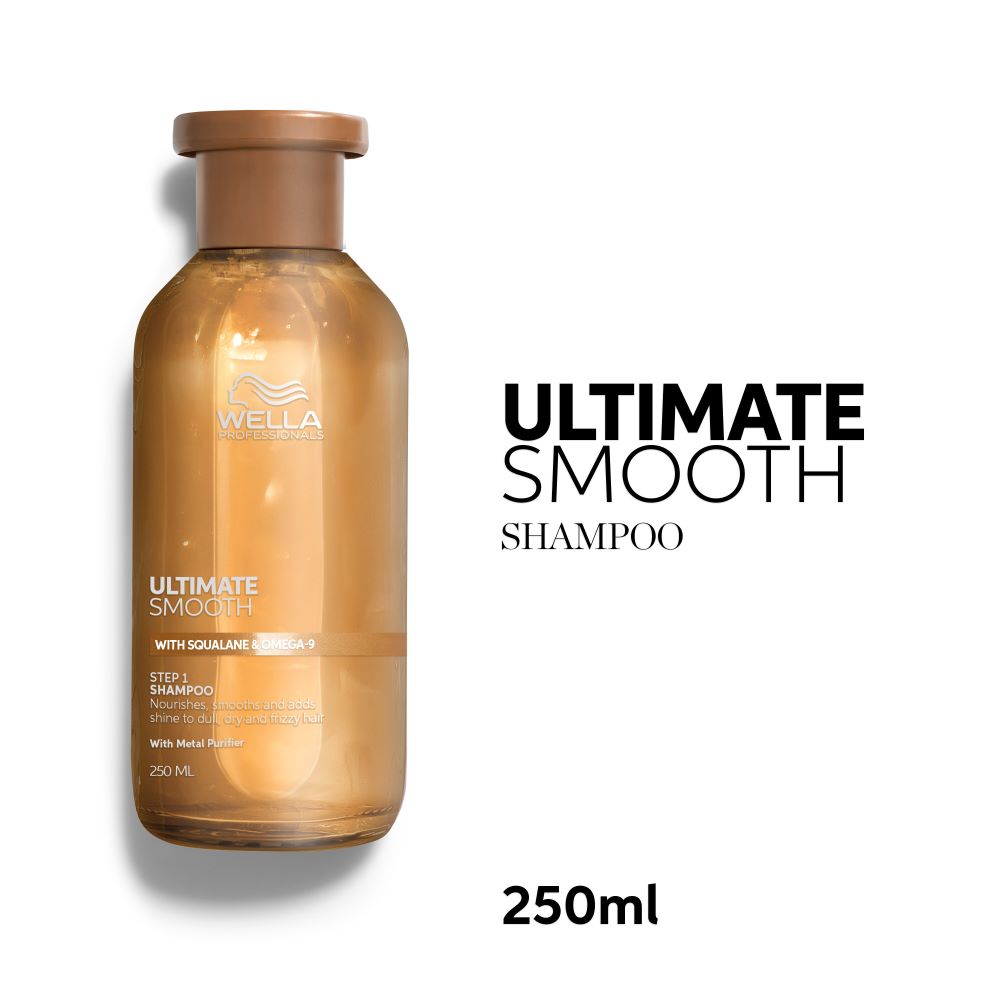 ULTIMATE SMOOTH maitinantis šampūnas STEP 1 Su SKAVALNU ir OMEGA-9 250 ml