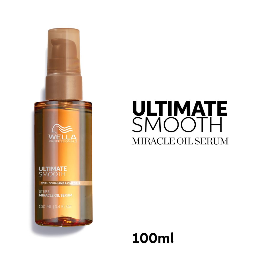 ULTIMATE SMOOTH MIRACLE plaukus per 90 s pamaitinantis aliejinis serumas STEP 3 Su SKAVALNU ir OMEGA-9 100 ml