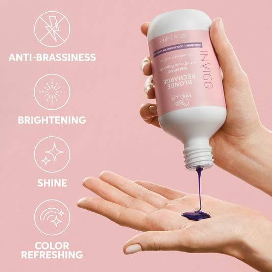 BLONDE RECHARGE Neutralising Brassiness  Shampoo - Geltoną atspalvį neutralizuojantis šampūnas