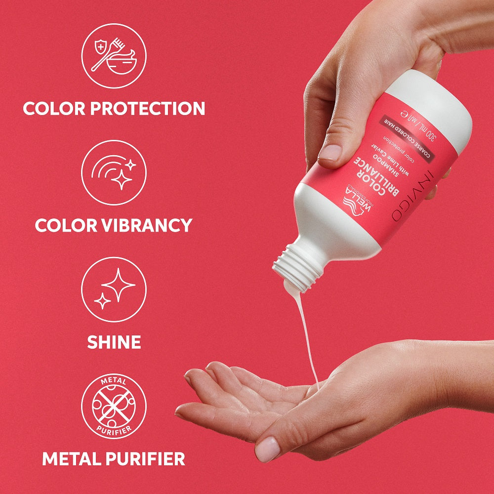 COLOR BRILLIANCE Coarse Shampoo - Plaukų spalvą išsaugantis šampūnas