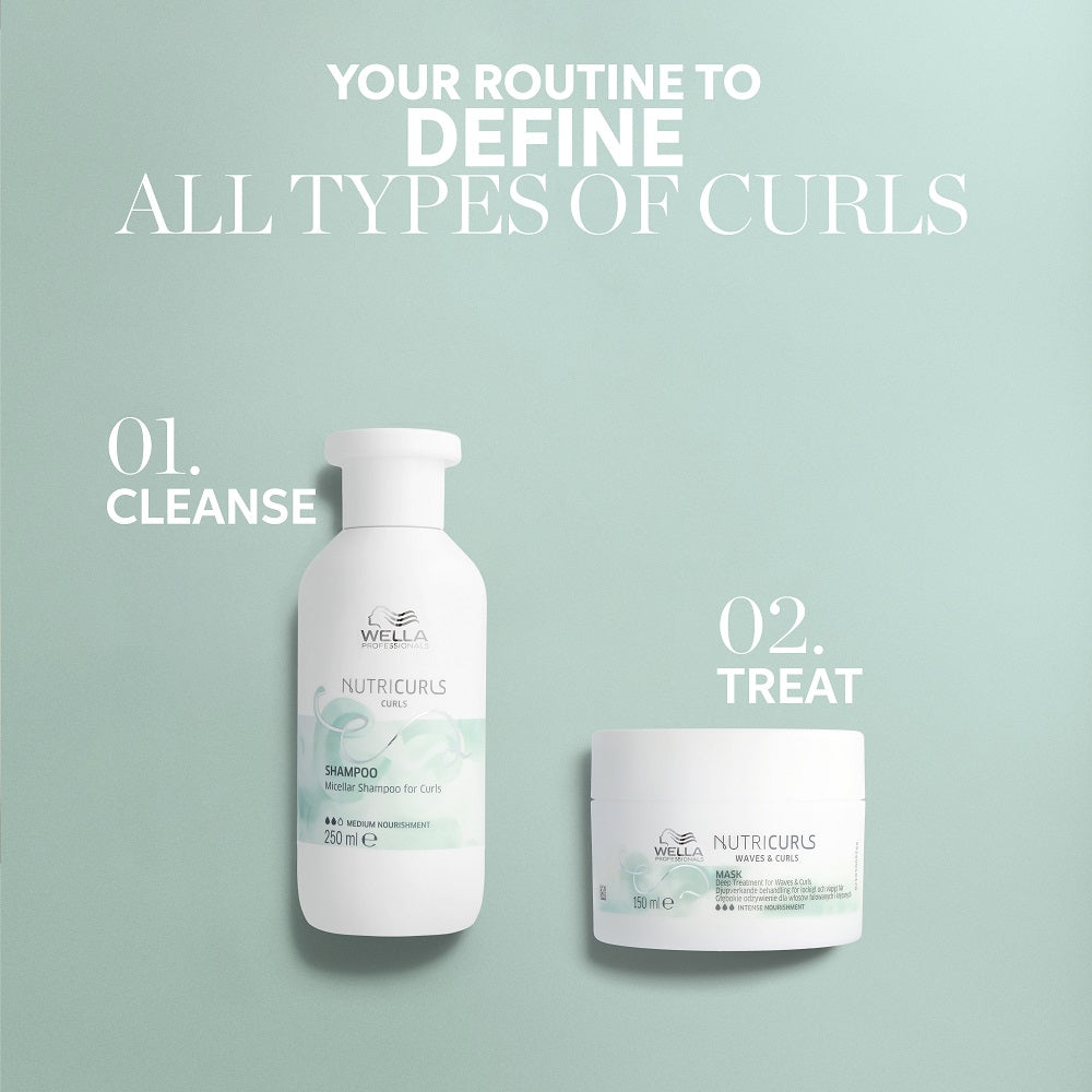 NUTRICURLS Micellar Shampoo - Micelinis šampūnas garbanotiems plaukams 250ml
