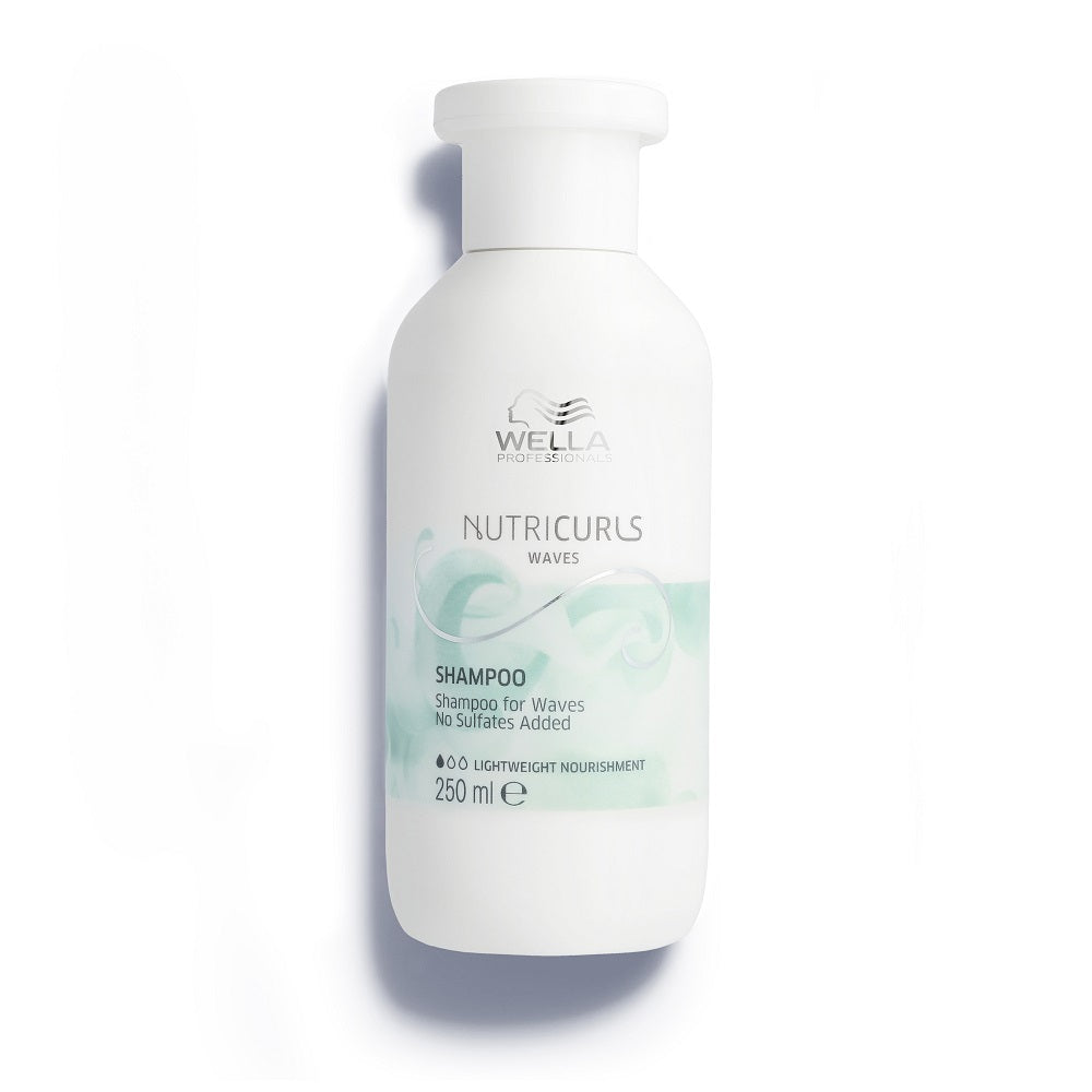NUTRICURLS Shampoo - Lengvas šampūnas banguotiems plaukams 250ml
