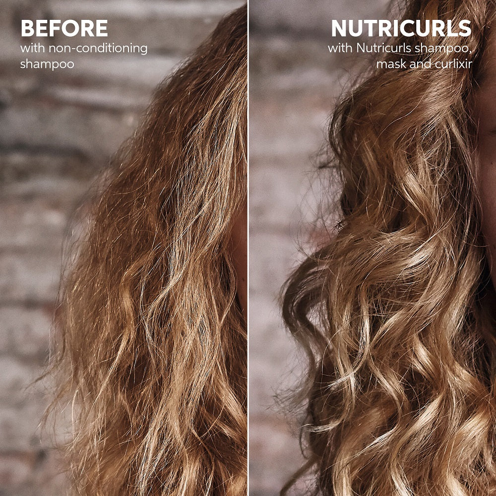 NUTRICURLS Shampoo - Lengvas šampūnas banguotiems plaukams 250ml