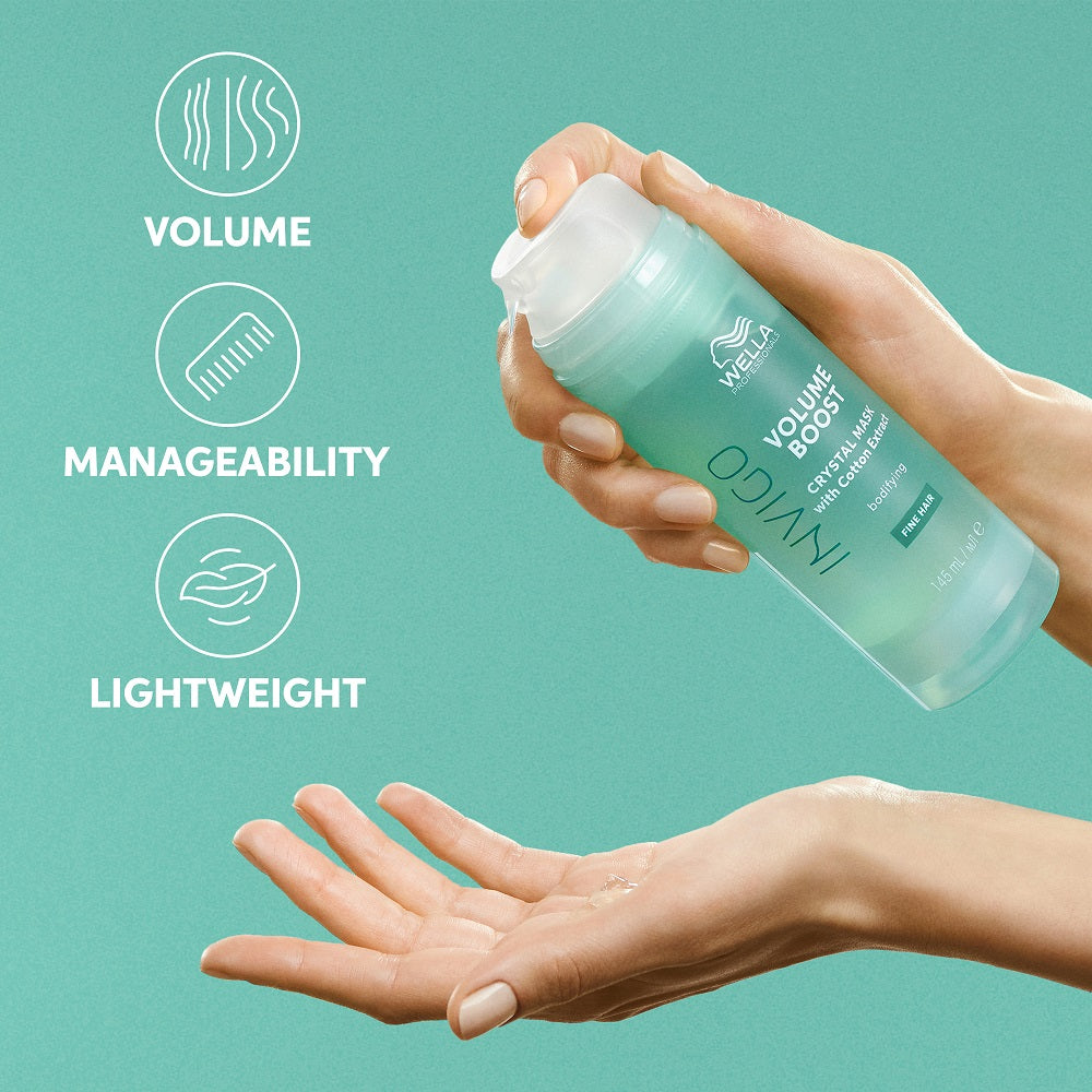 VOLUME BOOST Crystal Mask - Apimties suteikianti krištolinė kaukė 145 ml